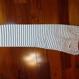 Zara striped above ankle dress pants